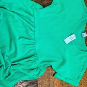 Comfortable crew neck sleeve dress